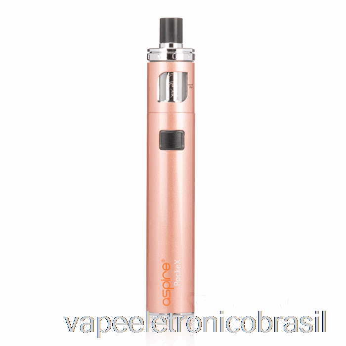 Vape Eletrônico Aspire Pockex Aio Starter Kit Ouro Rosa